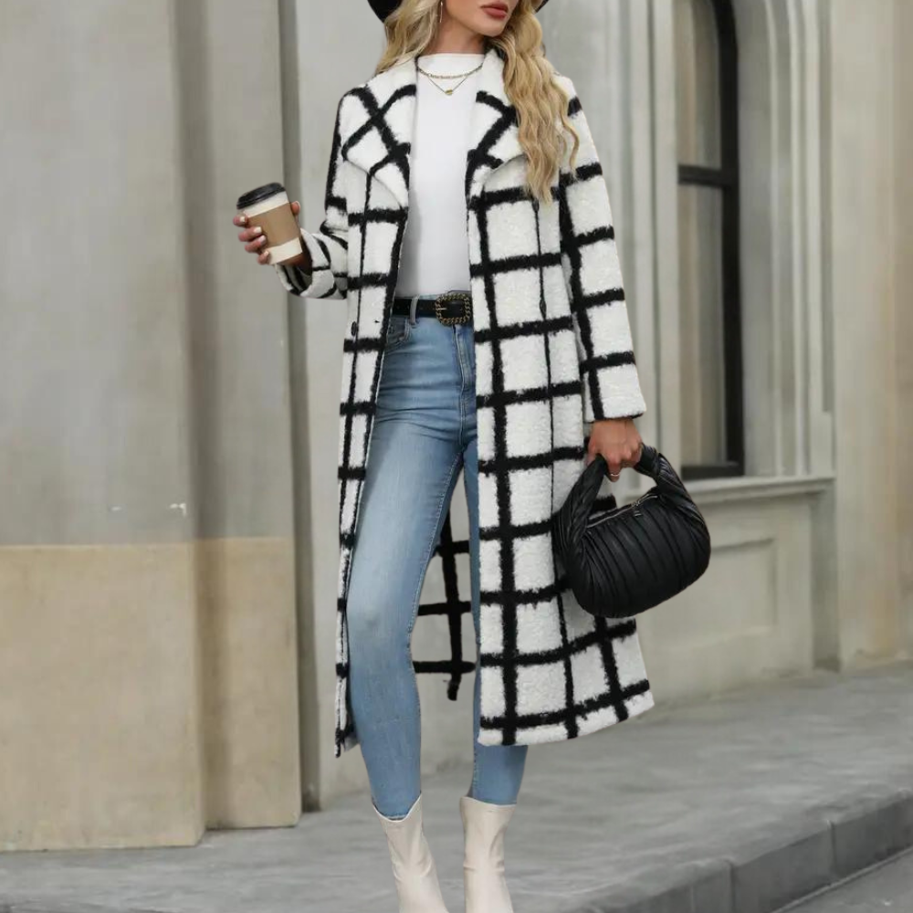 GALA - Abrigo largo elegante de invierno para mujer