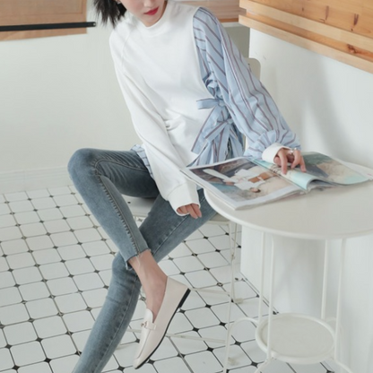 MARTA - Suéter de combinación elegante de rayas para mujer