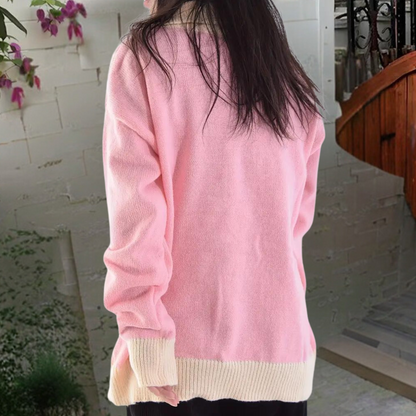 NATALIA - Cárdigan de punto con estampado para mujer