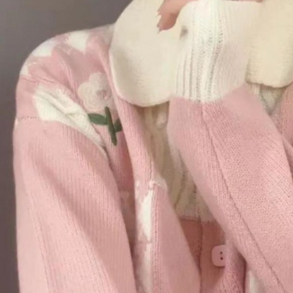 NATALIA - Cárdigan de punto con estampado para mujer