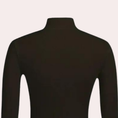 LUCÍA - Jersey envolvente de cuello alto para mujer