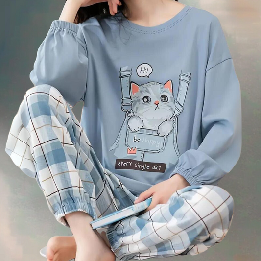 LIA - Conjunto de loungewear cómodo para mujer