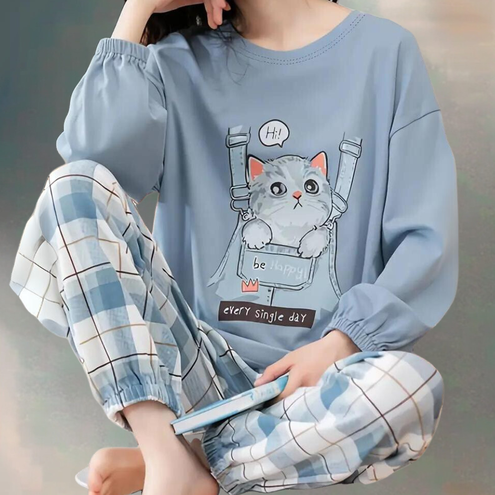 LIA - Conjunto de loungewear cómodo para mujer