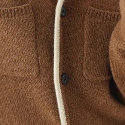 ELISA - Cárdigan de punto con bolsillos para mujer