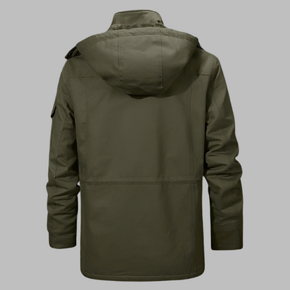 LEANDRO - Chaqueta de invierno para hombre con forro polar y capucha