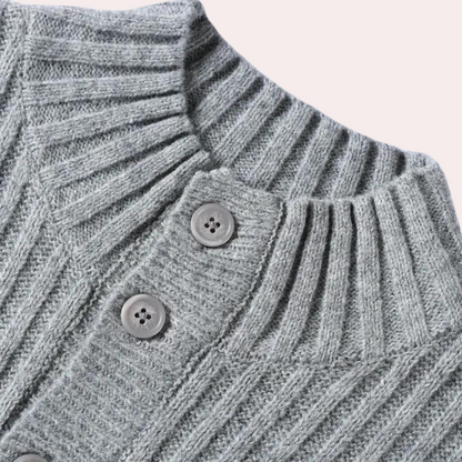 DIEGO - Cárdigan de punto para hombre con botones acanalados