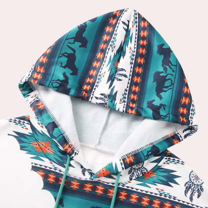 ELISA - Sudadera casual con capucha para mujer