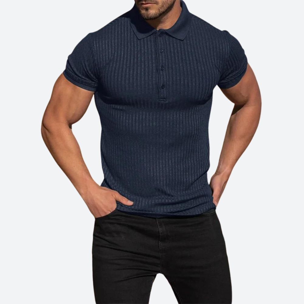Polo entallado de estilo elegante para hombre – Varelio