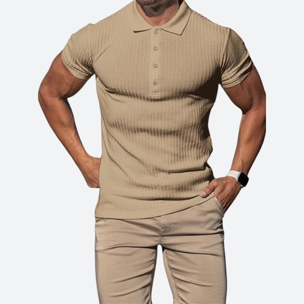 Polo entallado de estilo elegante para hombre – Varelio