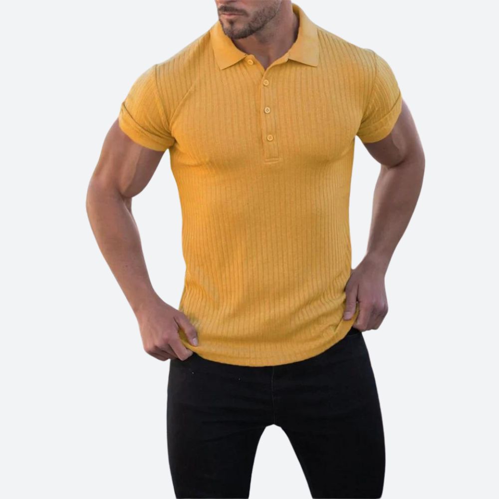 Polo entallado de estilo elegante para hombre – Varelio