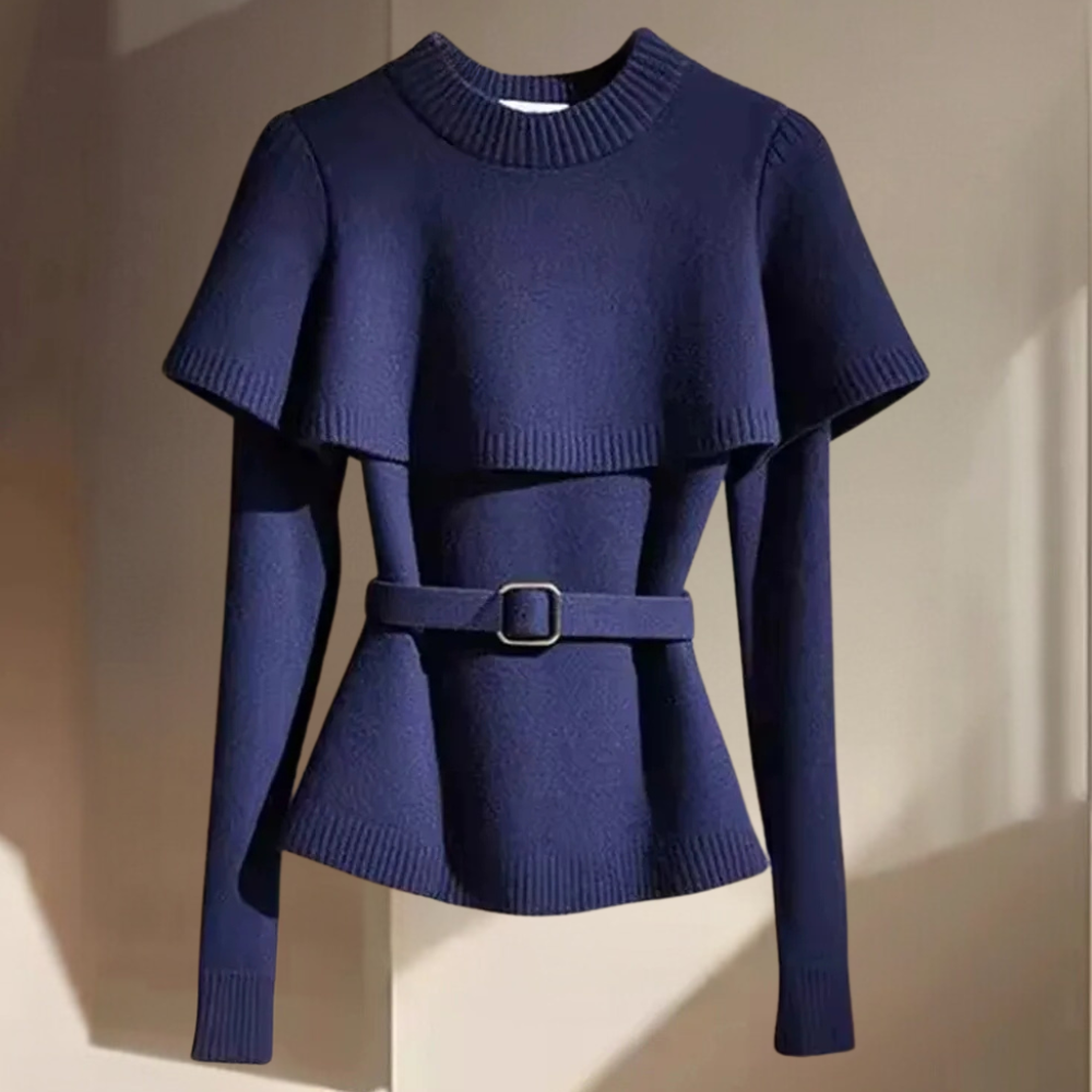 Top de punto para mujer con manga larga y ajuste cómodo – ELARA