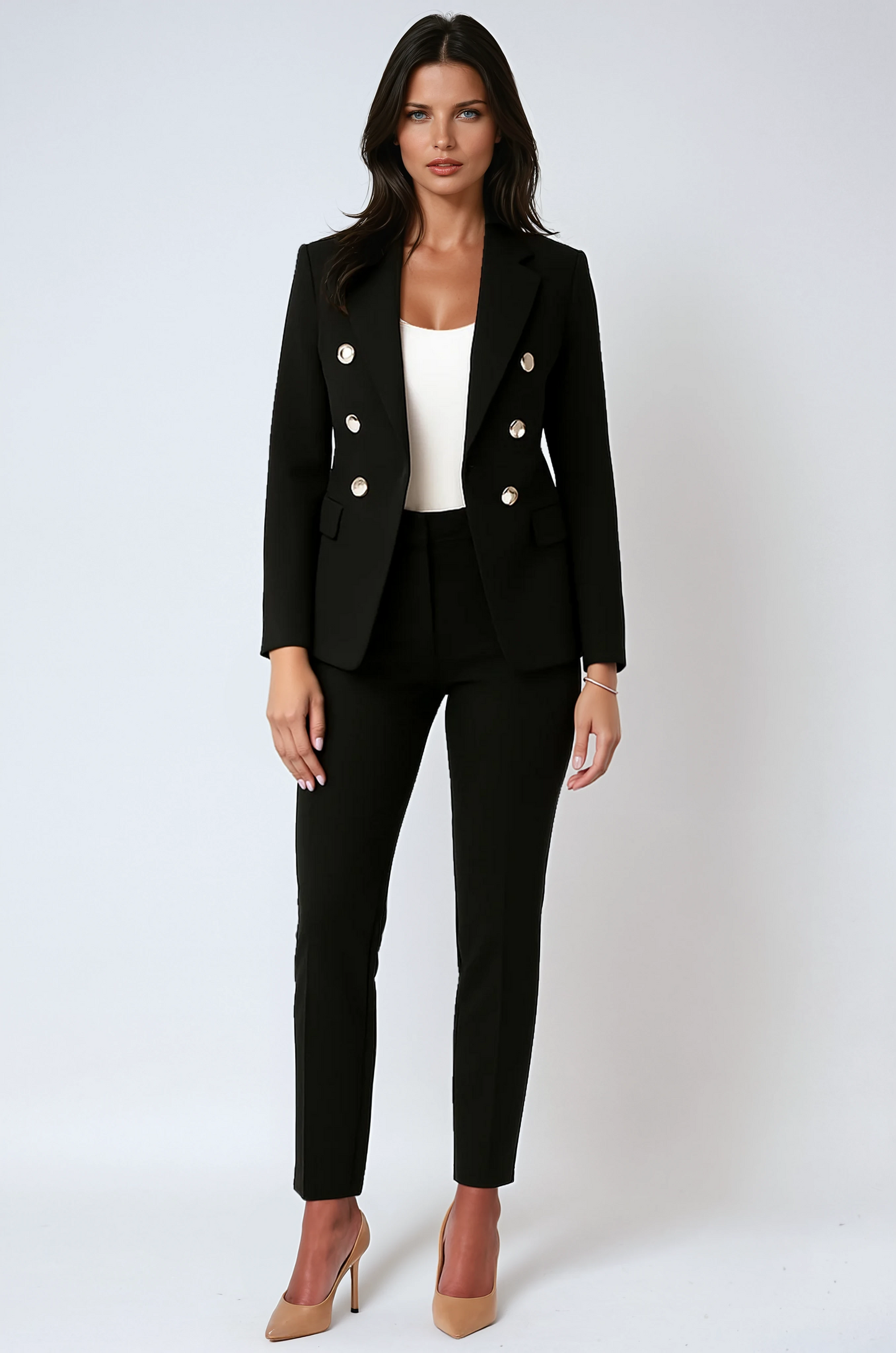 Conjunto de blazer y pantalón elegante para mujer – JULIANA