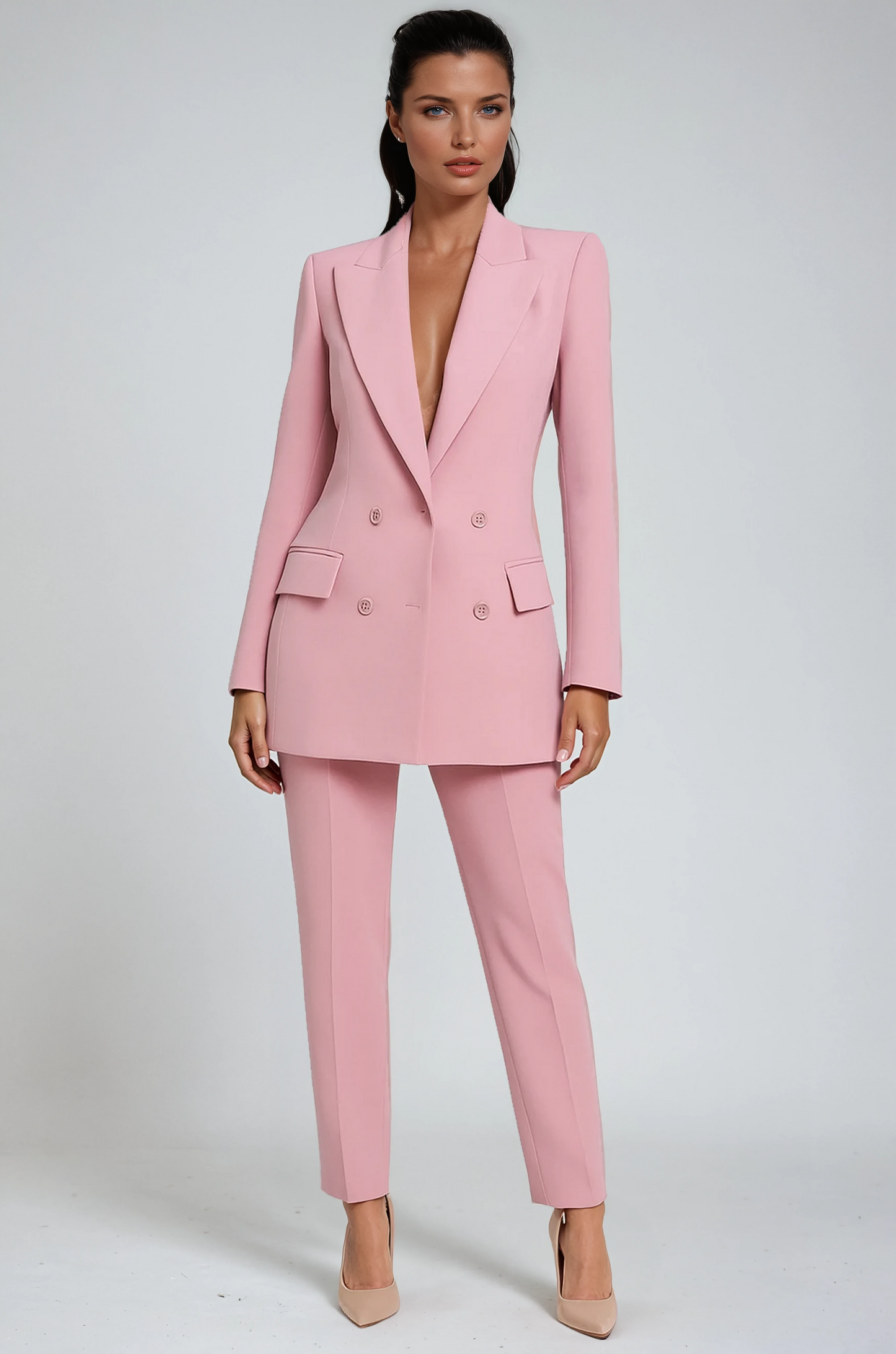 Conjunto de blazer y pantalón elegante para mujer – LIVANDRA