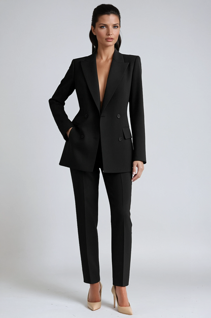 Conjunto de blazer y pantalón elegante para mujer – LIVANDRA