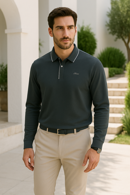 Camisa casual de manga larga para hombre – Vernaro