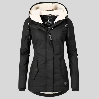 Chaqueta Impermeable Larga con Capucha para Mujer – CHRISTIN