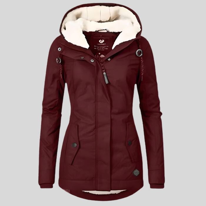 Chaqueta Impermeable Larga con Capucha para Mujer – CHRISTIN