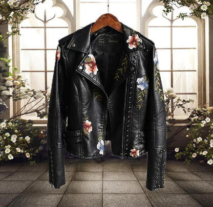 Chaqueta elegante de mujer con estampado floral y corte moderno – CLAUDIA