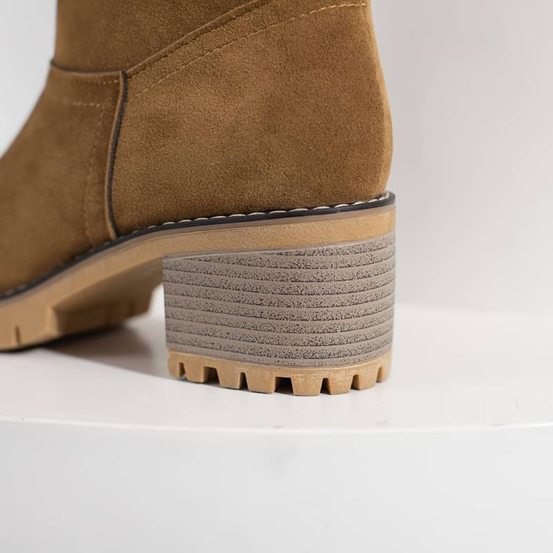 CAROLINE - Botas de invierno cálidas con tacón alto para mujeres