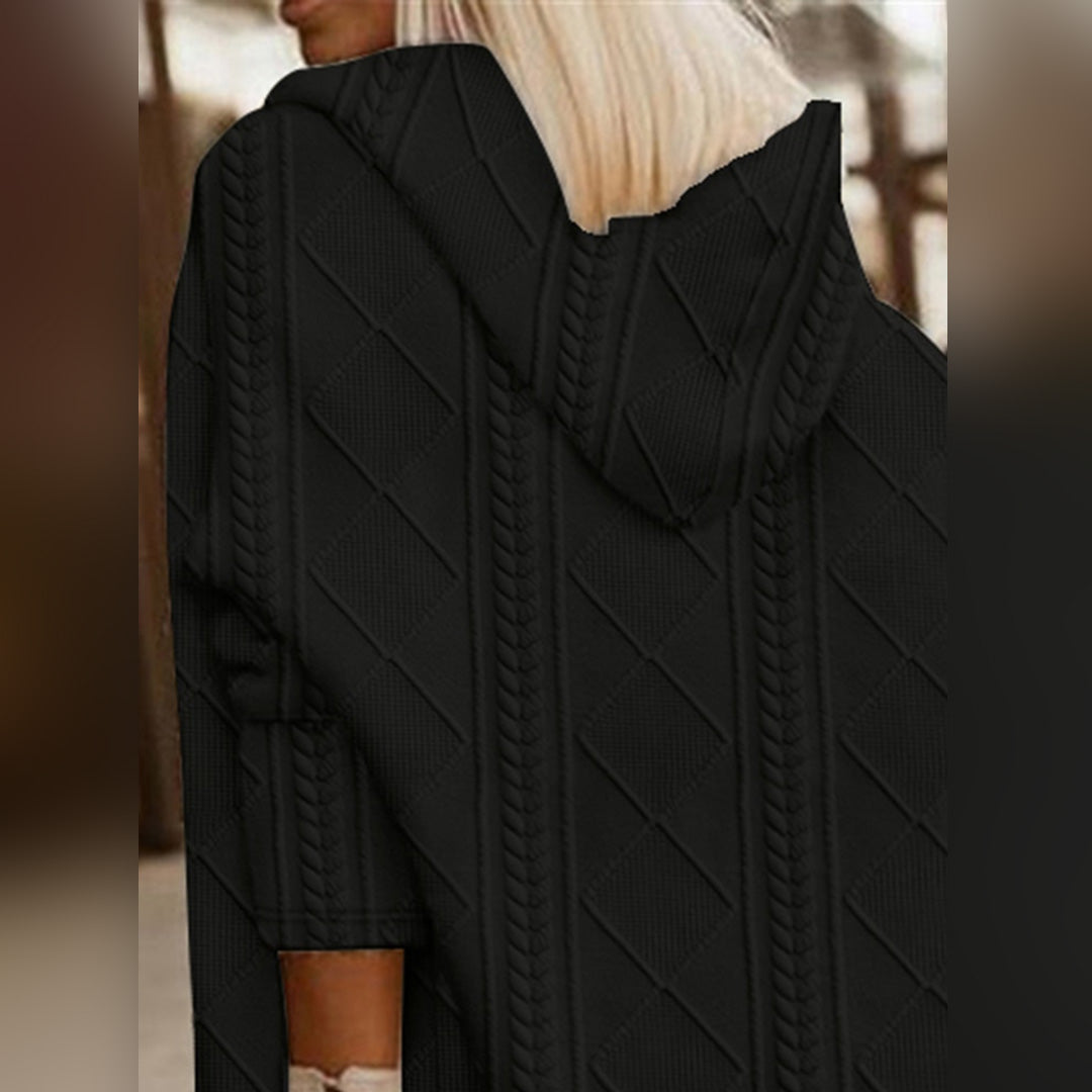 RIBBETE – Abrigo elegante con capucha para mujer