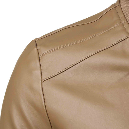 MARCEL - Chaqueta bomber de cuero resistente para hombre
