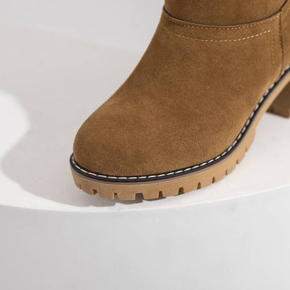 CAROLINE - Botas de invierno cálidas con tacón alto para mujeres