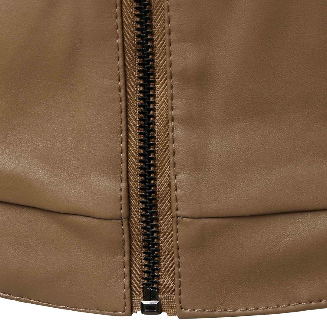 MARCEL - Chaqueta bomber de cuero resistente para hombre