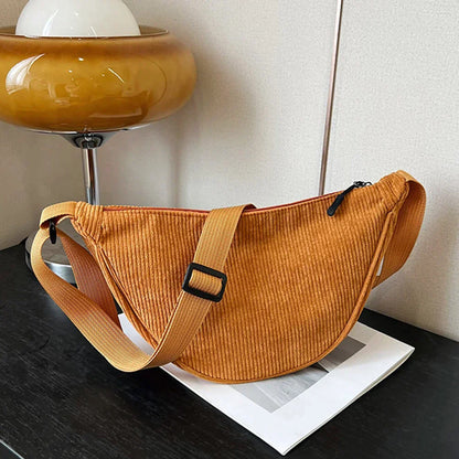 Bolso cruzado de pana elegante para mujer – JIANA