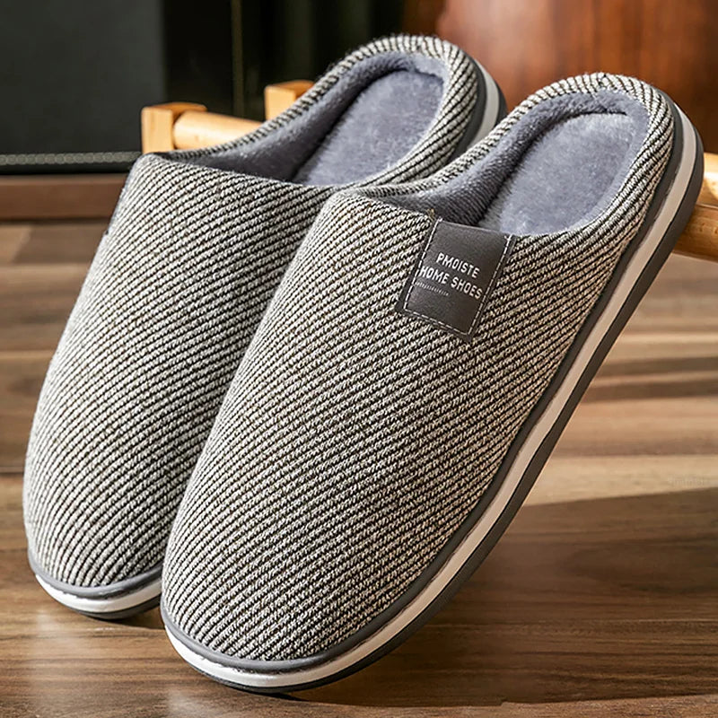 Zapatillas de invierno antideslizantes para hombre con tejido a rayas – CRISTIANO