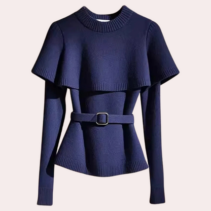 Top de punto para mujer con manga larga y ajuste cómodo – ELARA