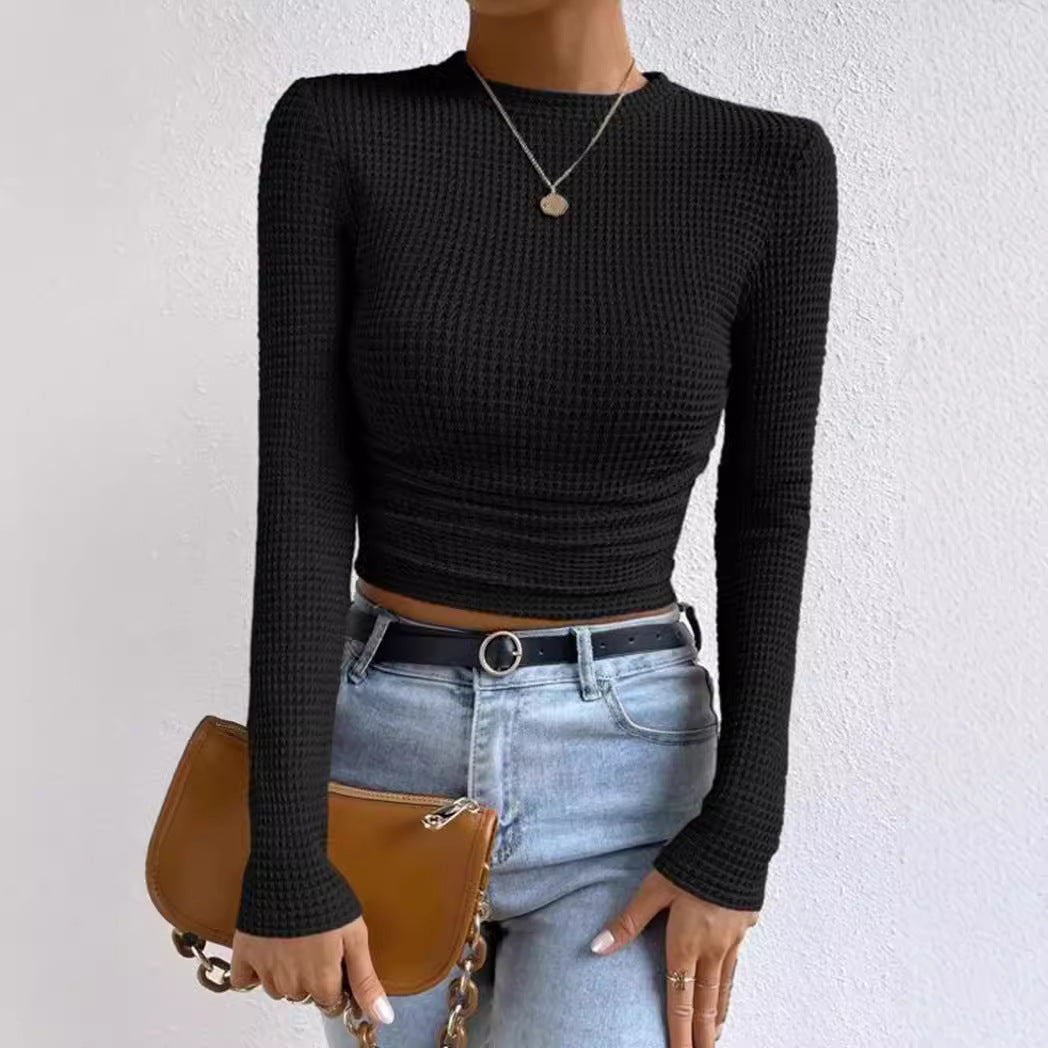 Crop top de mujer con mangas largas y diseño ajustado – DÁRCINE
