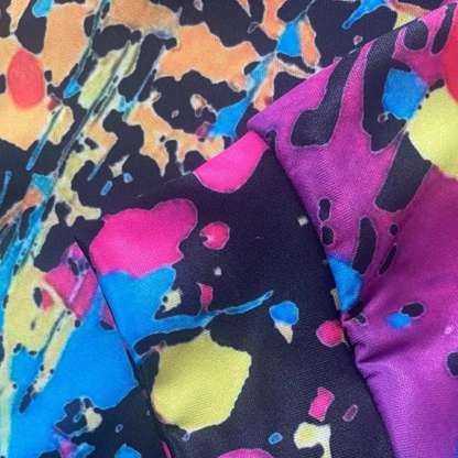 DIEGO - Conjunto de dos piezas para hombre con estampado de salpicaduras de color