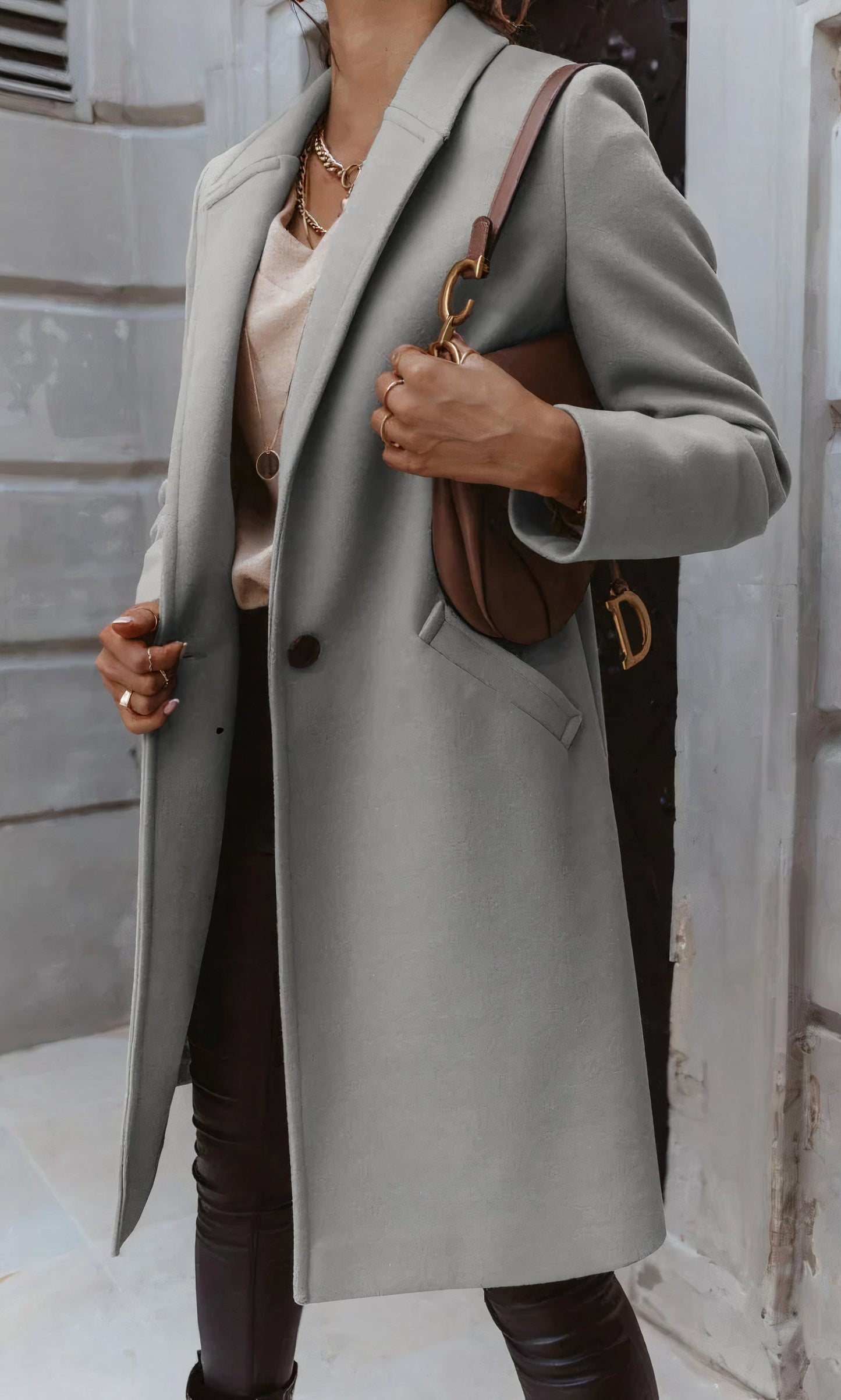 ELLA - Elegante abrigo largo para mujeres