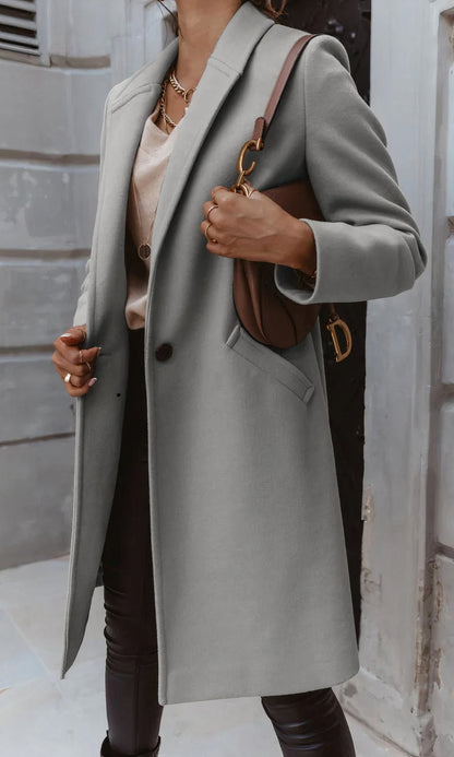 ELLA - Elegante abrigo largo para mujeres