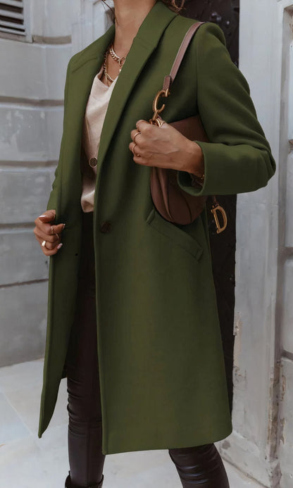 ELLA - Elegante abrigo largo para mujeres