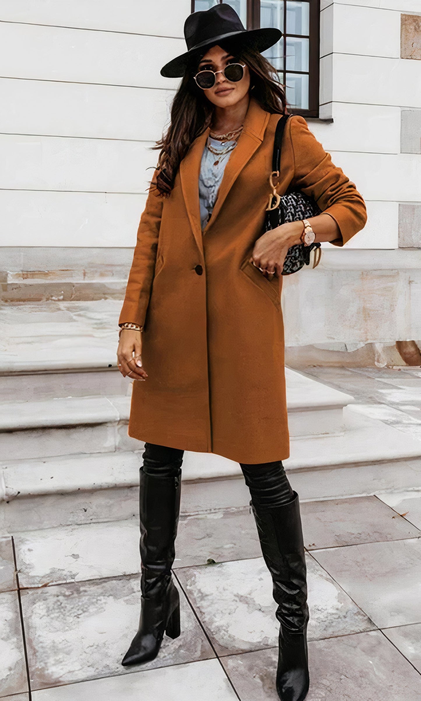 ELLA - Elegante abrigo largo para mujeres