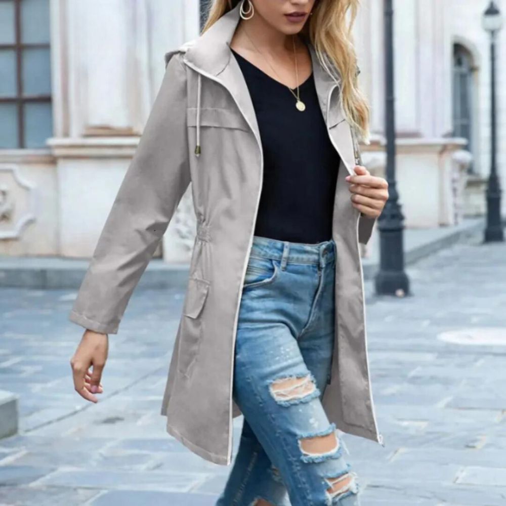 ELSA - Trenchcoat cortavientos con estilo para mujeres