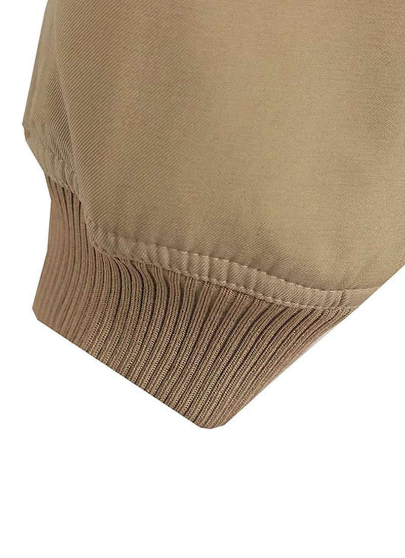 Eleanor - Chaqueta corta manga larga con botones y hombros acolchados con bolsillo con solapa para mujer