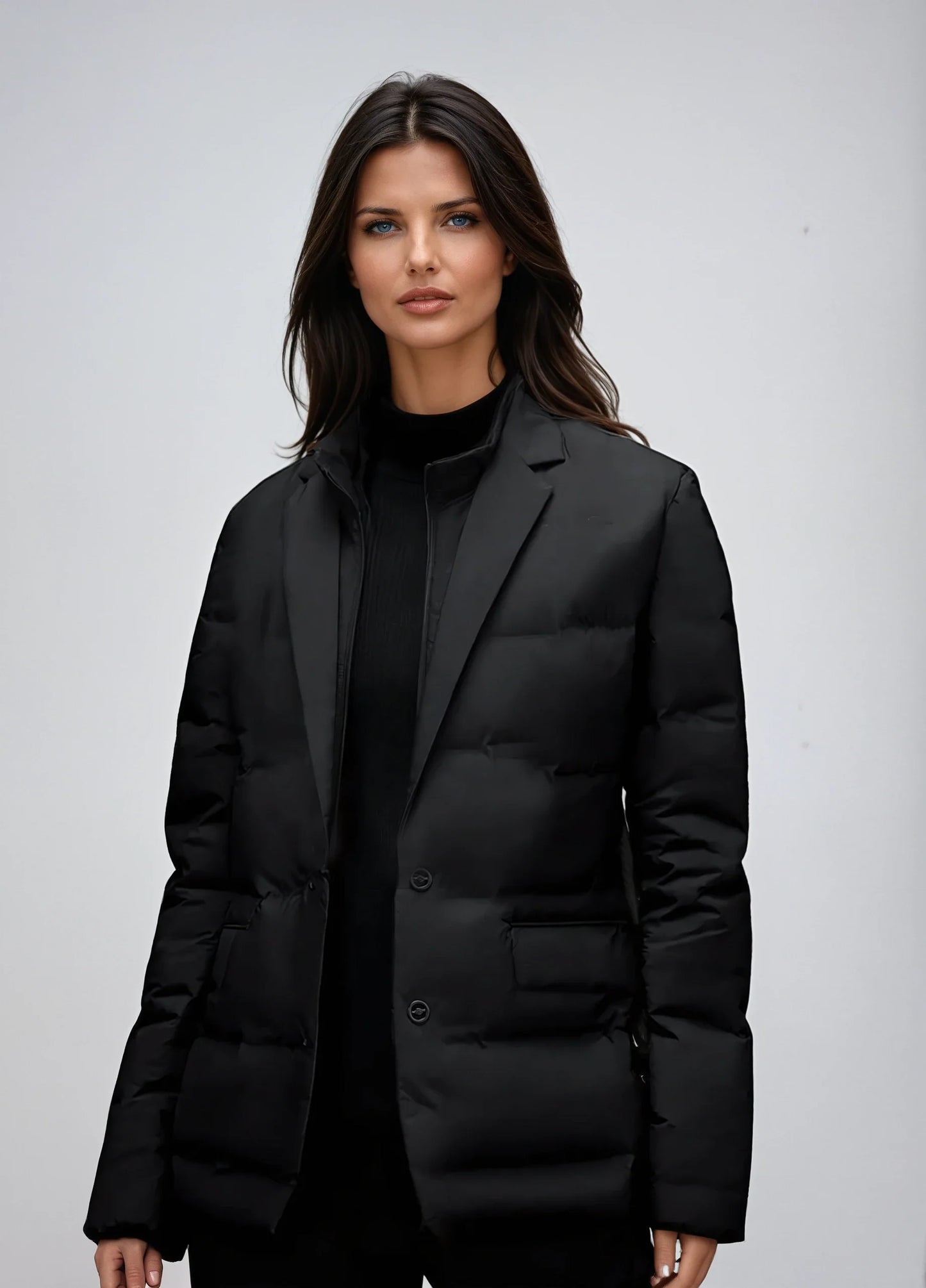 Abrigo acolchado de mujer estilo blazer elegante – ELIORA