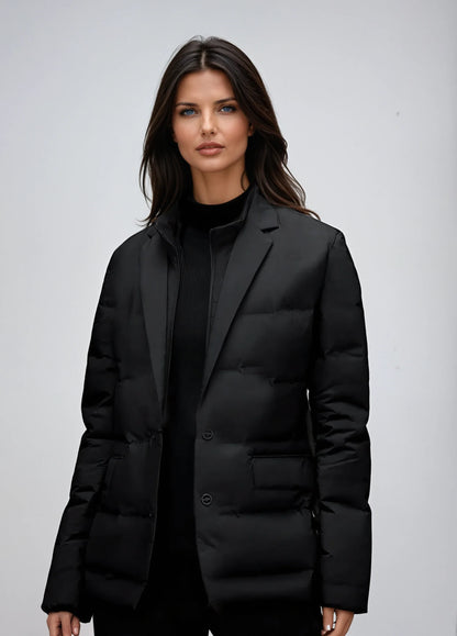 Abrigo acolchado de mujer estilo blazer elegante – ELIORA