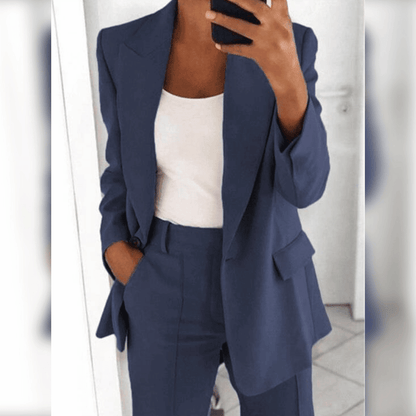 Conjunto de blazer y pantalón para mujer – ELENIA