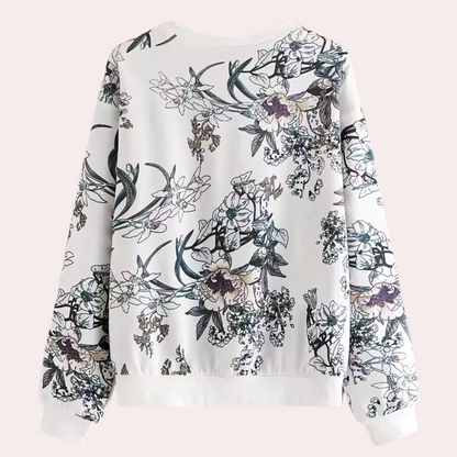 LIVIA - Sudadera con estampado floral para mujer