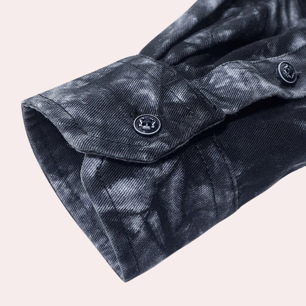 MATEO - Camisa de manga larga para hombre con estampado abstracto