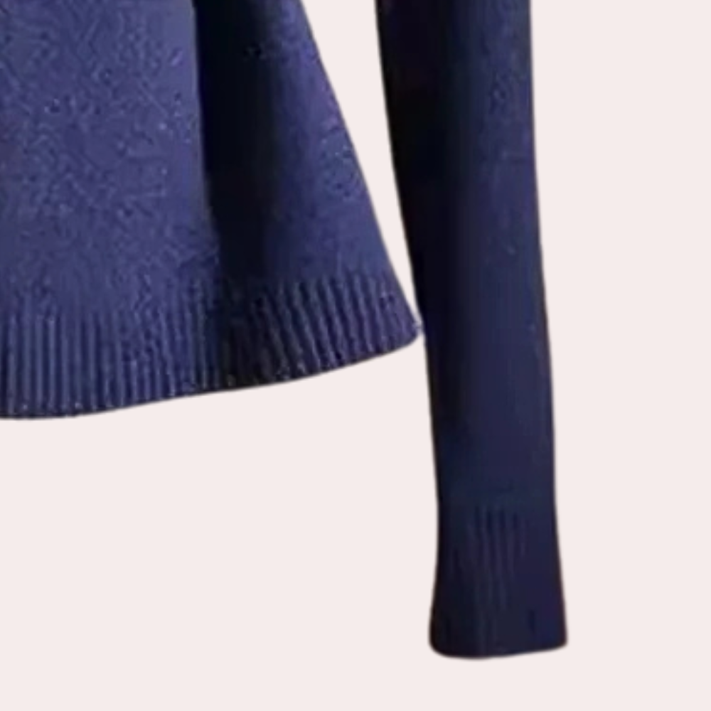 Top de punto para mujer con manga larga y ajuste cómodo – ELARA