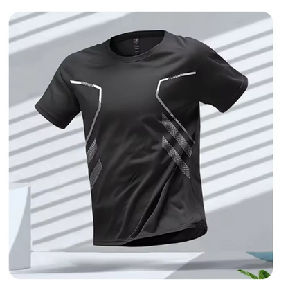 Camiseta deportiva para hombre con estampado gráfico moderno – AXEL