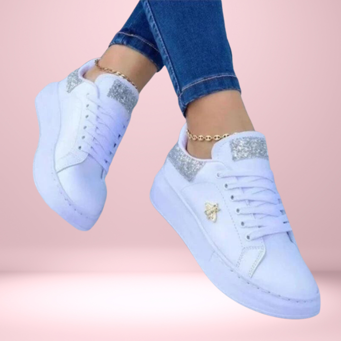 Zapatillas bajas de mujer con detalle de glitter y estilo urbano – LUMINA