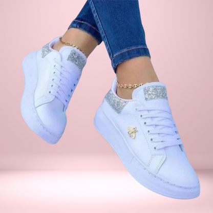 Zapatillas bajas de mujer con detalle de glitter y estilo urbano – LUMINA