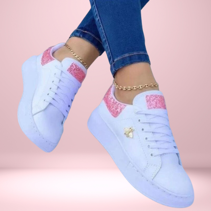 Zapatillas bajas de mujer con detalle de glitter y estilo urbano – LUMINA