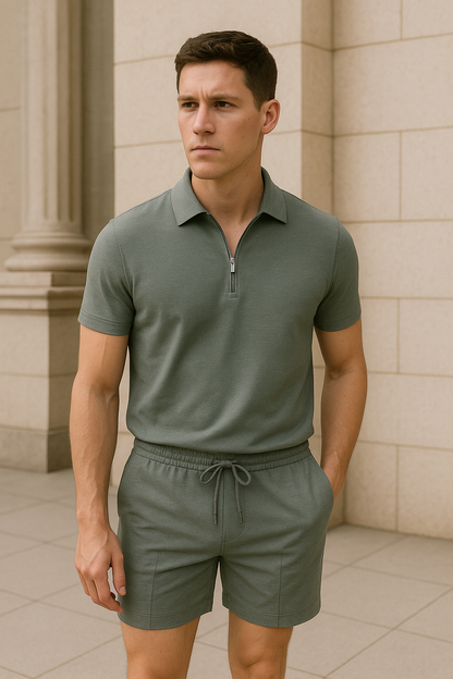 Conjunto casual de verano para hombre: camiseta + pantalón corto – AEROSET URBAN