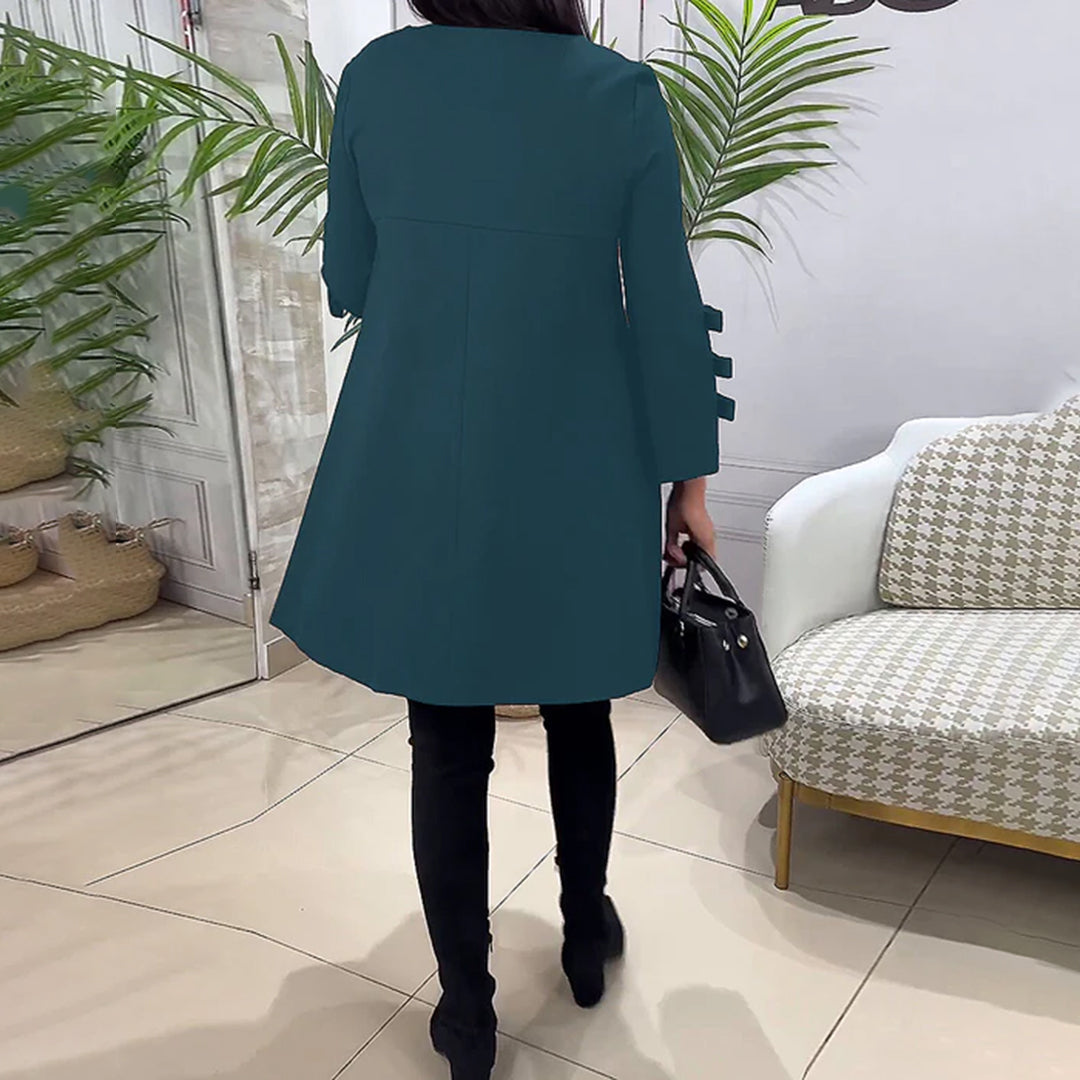 LAURENTIA - Vestido casual de manga larga para mujeres